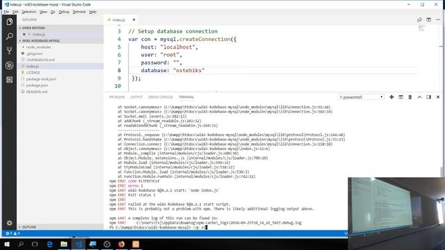 Connect til MySQL - NODE-Style. смотреть онлайн