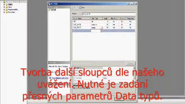 Tutorial 1. MS SQL Server 2008 R2 - CZECH - Vytvoření tabulky смотреть онлайн