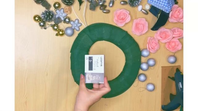СВЕТЯЩИЙСЯ НОВОГОДНИЙ ВЕНОК❄️ -МК- DIY CHRISTMAS WREATH ?