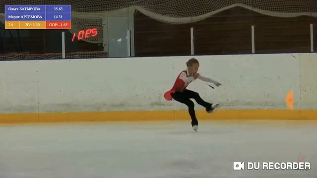 Мария АРТЁМОВА マリア・アルチョモワ FP　Первенство России мл.вз. ЦФО, СЗФО, ЮФО, КФО, СКФО смотреть онлайн