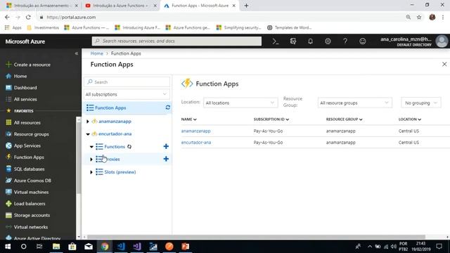 Introdução a Azure Functions + Azure Table Storage смотреть онлайн