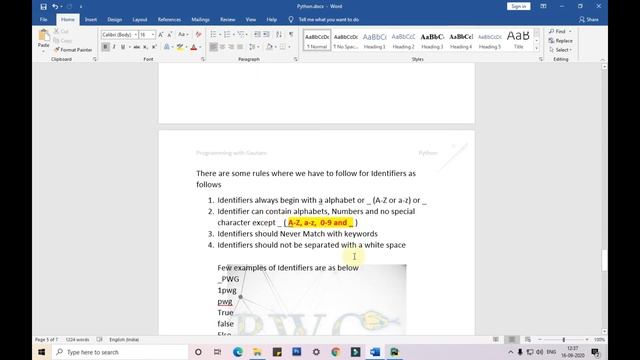 Keywords and Identifiers in python | 111 Day code Challenge | Programming with Gautam смотреть онлайн