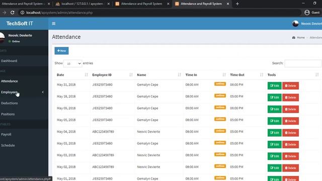 Attendance Payroll System using PHP/MySQLi Installation Demo смотреть онлайн