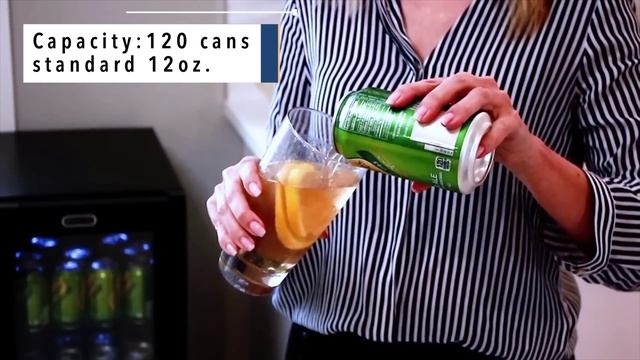 Whynter Beverage Refrigerator with Internal Fan – Stainless Steel 120 Can Capacity BR-130SB смотреть онлайн