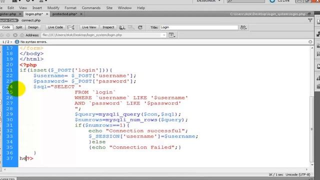 Simple PHP Log-In System Part 3 - AR Mohamed saad смотреть онлайн