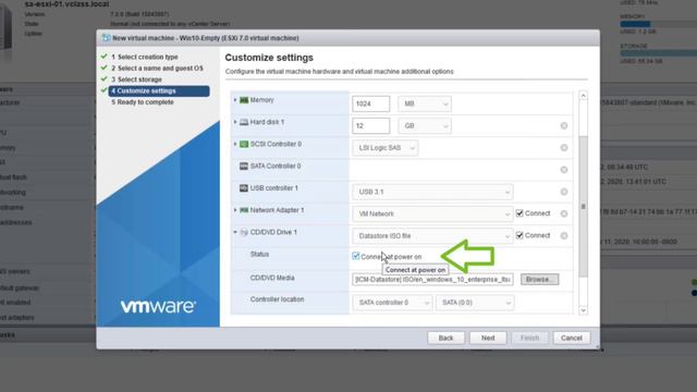 How to Create a New Virtual Machine with VMware ESXi GUI смотреть онлайн