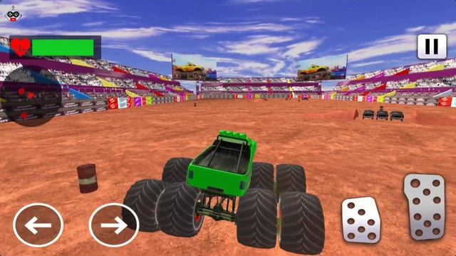 Max Monster Trucks VS Tank Crashing Demolition Derby Battle Simulator - Android Gameplay. смотреть онлайн