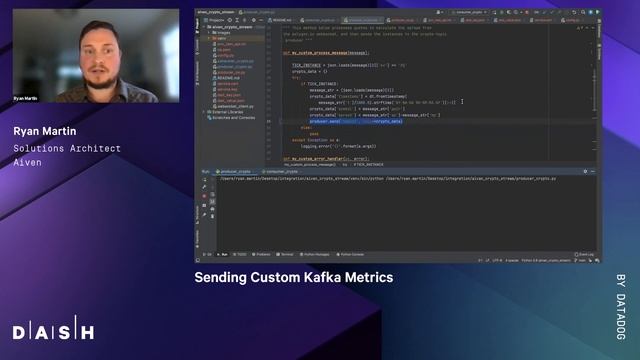 Metrics for Apache Kafka with Datadog and Aiven | Ryan Martin (Aiven) смотреть онлайн