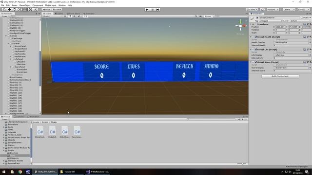 How To Make An FPS WOLFENSTEIN 3D Game Unity Tutorial 020 - COLLECTABLES смотреть онлайн