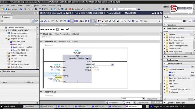 Communication between PLC S7-300 and S7-1200 in Simulation with TIA Portal V17 | Part1 | Automation смотреть онлайн