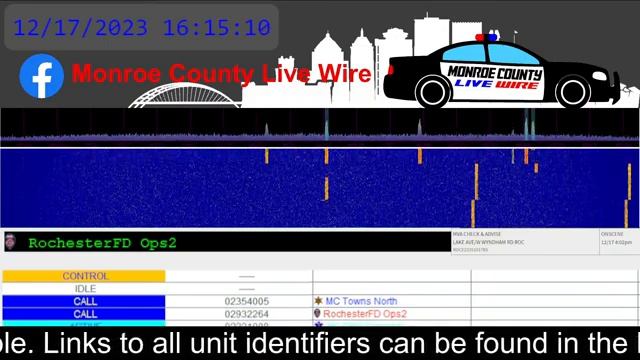 Monroe County Live Wire Fire, EMS, Police Scanner 24/7 12/17/2023 PM смотреть онлайн