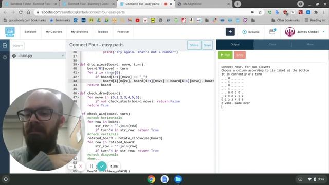 Python - Making Connect Four, part 1 смотреть онлайн