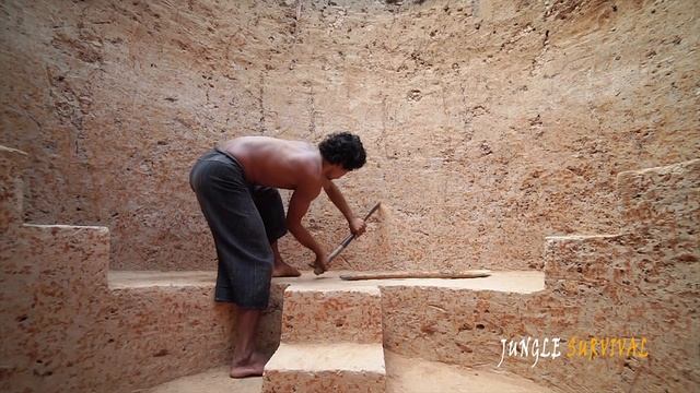 Building The Secret Underground House And Water Slide To Swimming Pool Underground смотреть онлайн