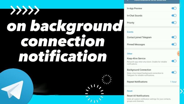 How To Turn On Background Connection Notification on Telegram app смотреть онлайн