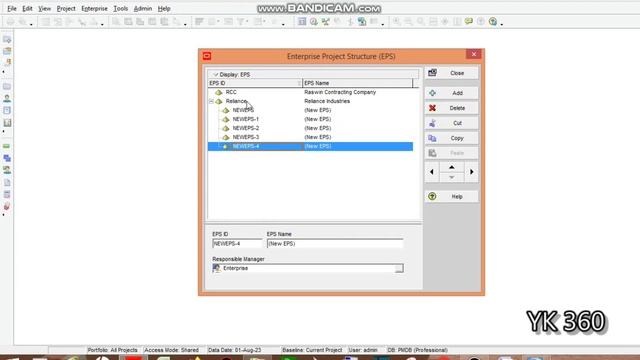 Primavera P6 in Tamil | Lesson 1 | Creating Enterprise Project Structure | EPS | Tamil Free Course смотреть онлайн