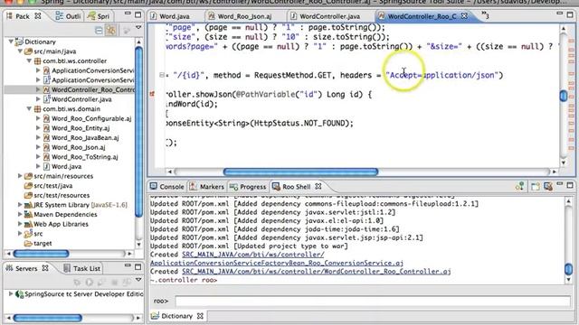 RESTful Web Services with Spring Roo смотреть онлайн