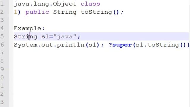 to string method in java смотреть онлайн