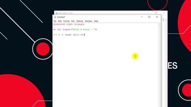 Inverted Right Triangle Star Pattern Python Program | Bangla Tech Series смотреть онлайн