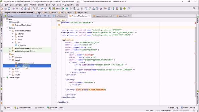 How To Use Google Sheet As DataBase For Android App Part - 2 | Post data Sheet from Android App смотреть онлайн