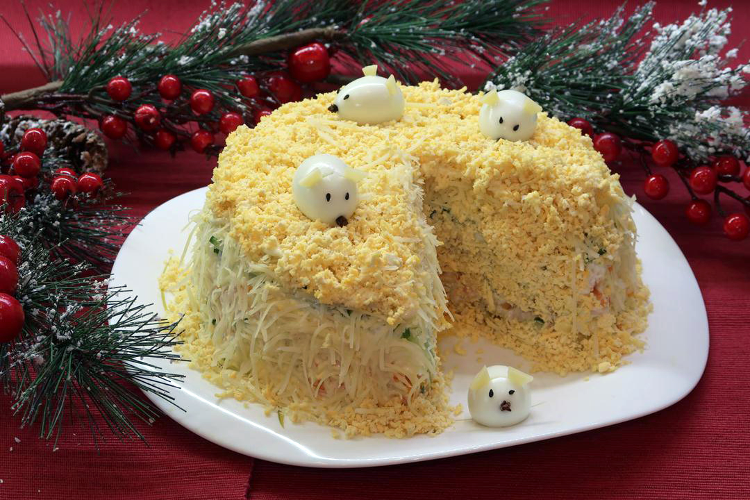 Очень вкусный и оригинальный салат "Мышки в сыре" смотреть онлайн