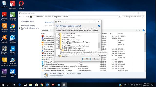 Enable SMB in windows 10 for scan to folder MFP machine смотреть онлайн