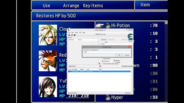 Final Fantasy VII items cheat (Steam) смотреть онлайн