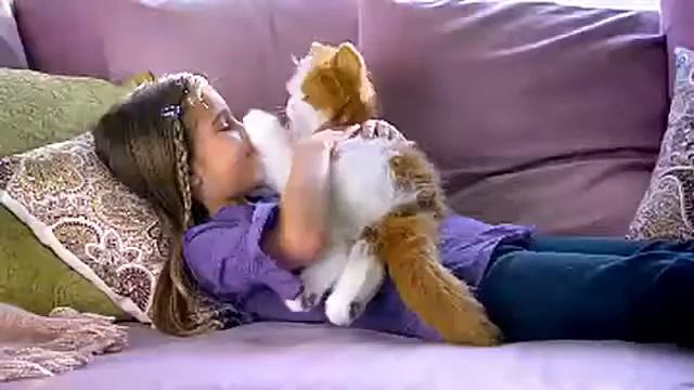 Furreal Friends Lulu My Cuddlin Kitty Cat White Toys Games смотреть онлайн