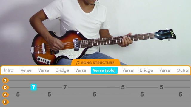 How To Play "I Feel Fine" - Bass Lesson With Tabs (The Beatles) смотреть онлайн