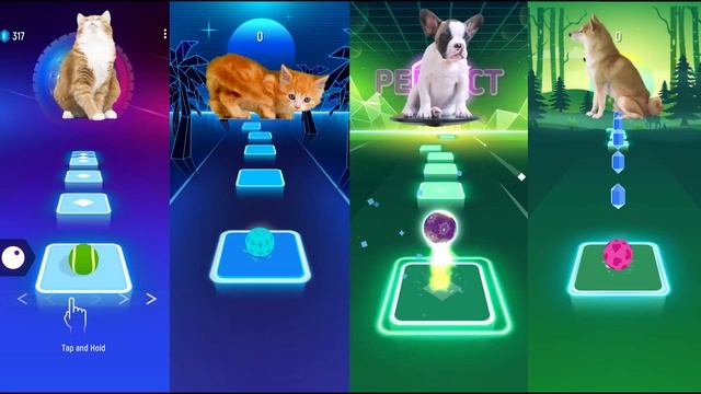 CUTE CAT vs FUNNY CAT vs CUTE DOG vs NICE DOG/TILES HOP смотреть онлайн