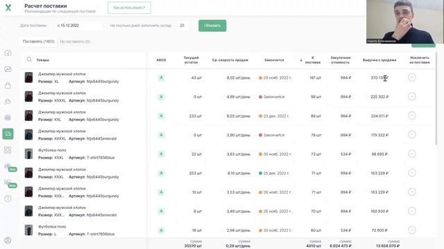 Расчет поставки на Wildberries! Как не допускать нулевых остатков и не переплачивать за хранение смотреть онлайн