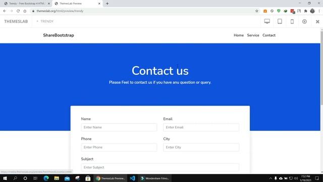 Trendy: Free Bootstrap 4 HTML5 Business Website Template смотреть онлайн