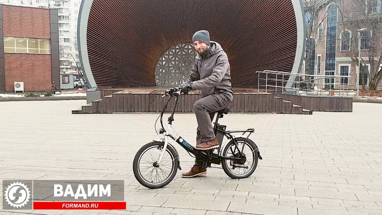 Тест-драйв ELTRECO GOOD 350w – недорогой велогибрид | Обзор взрослого складного электровелосипеда смотреть онлайн