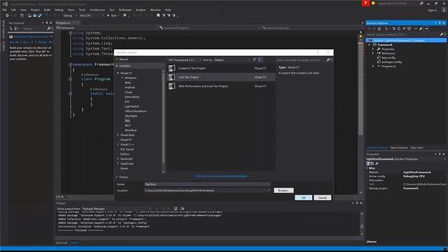 8 How to create a unit test project and add a reference смотреть онлайн