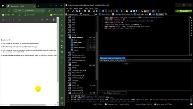 Explain how to use the Average SQL Functions using the data in the Database Tables. смотреть онлайн