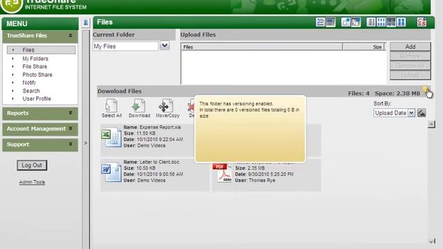 Using File Versioning in TrueShare смотреть онлайн