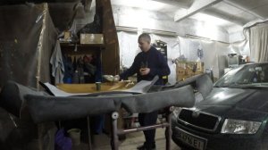 Перетяжка потолка на Škoda