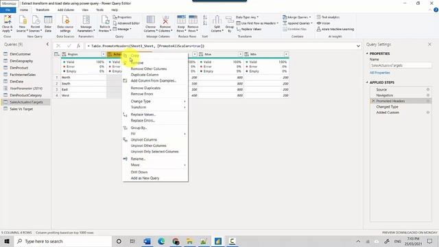 Power Query Error the column of the table wasn't found смотреть онлайн