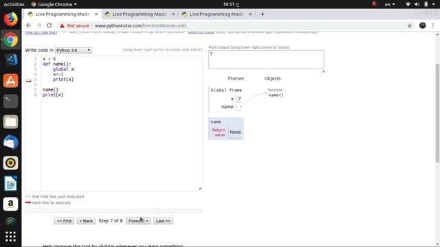 function and scope (global, local and nonlocal variable ) in python3 عربى смотреть онлайн