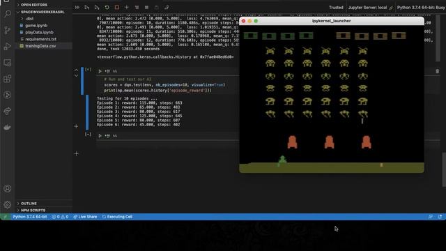 Space Invader AI Program Demo смотреть онлайн