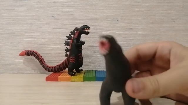 как слепить ГОДЗИЛУ КОРОЛЯ МОНСТРОВ из пластилина смотреть онлайн