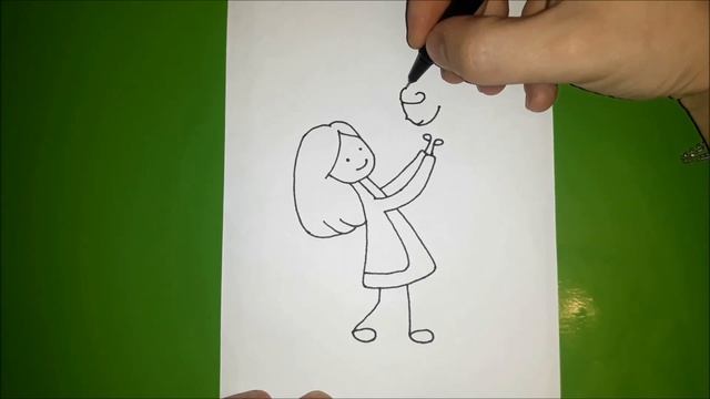 Как нарисовать МАМУ С ДОЧКОЙ? смотреть онлайн