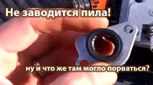 Не заводится бензопила. Одна из причин почему пила вообще не заводится. Ремонт китайской бензопилы.