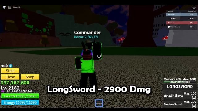 All Sword Damage and Showcase On A 25Mil Player [Update 17 Prt 1/3] - Blox Fruits [Roblox] смотреть онлайн