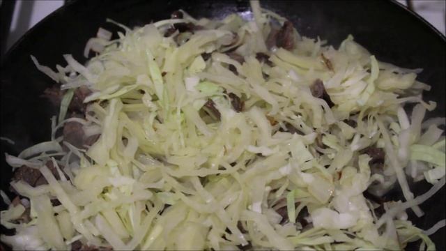 СУПЕР ГАРНИР К ЛЮБОЙ КАШЕ, МАКАРОНАМ ИЛИ КАРТОФЕЛЮ, РЕЦЕПТЫ ГАРНИРОВ, ТУШЕННАЯ КАПУСТА С МЯСОМ ГОВЯ смотреть онлайн