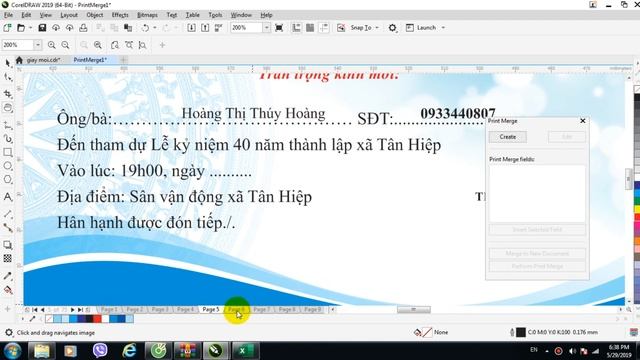 Hướng Dẫn Trộn Thư Trong Corel Print Merge corel смотреть онлайн