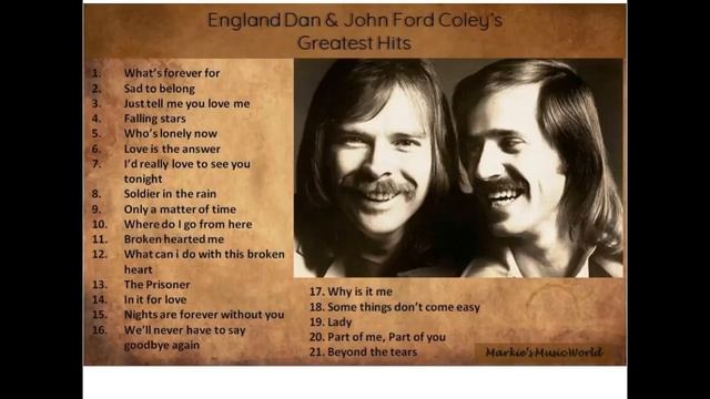 ENGLAND DAN & JOHN FORD COLEY NON-STOP смотреть онлайн