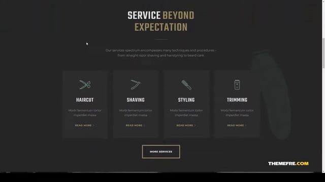 Nelson - Barbershop and Hairdresser Elementor Template Kit beauty salon booking Build Website смотреть онлайн