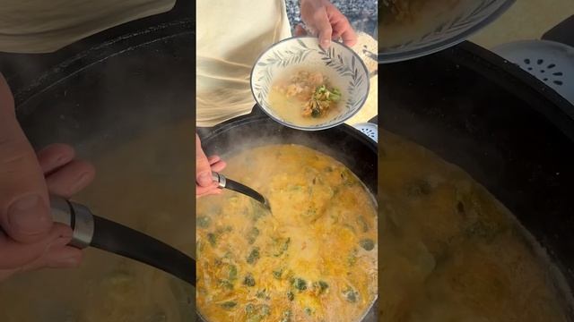 Суп из брокколи и море продуктами #рекомендации #shortvideo #tiktok #videoshow #рецепты #еда