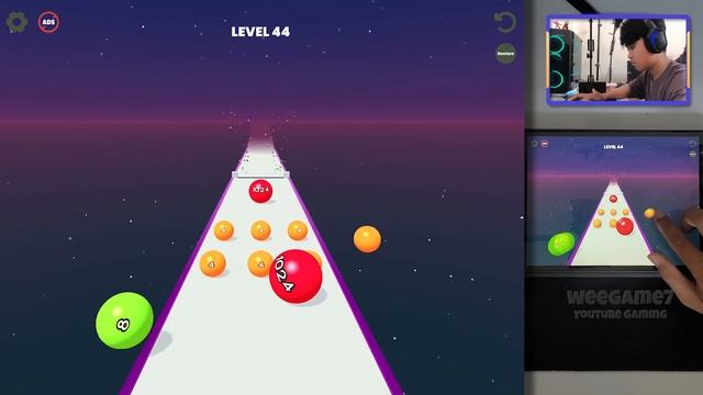 Ball Road 2048 - Gameplay Walkthrough Part 8 - Racing Game Levels 42-46 (iOS, Android) смотреть онлайн