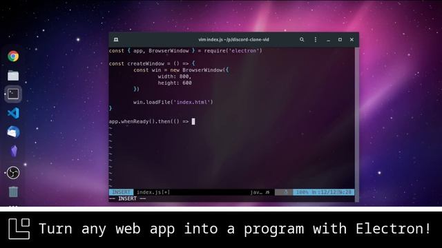 Turn any web app into a program using electron! смотреть онлайн